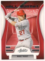 2022 Panini Absolute Hall Worthy Retail #10 Mike Trout