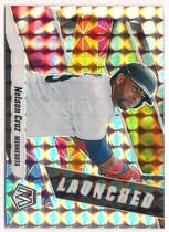 2021 Panini Mosaic Launched Silver Mosaic #L3 Nelson Cruz