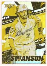 2022 Topps Fire Gold Minted #60 Dansby Swanson
