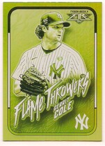 2022 Topps Fire Flame Throwers Gold Minted #FT-1 Gerrit Cole