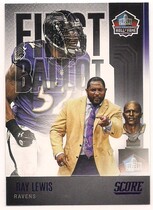 2022 Score First Ballot Purple #4 Ray Lewis