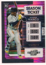 2022 Panini Chronicles Contenders Optic Pink Pulsar #1 Wander Franco