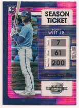 2022 Panini Chronicles Contenders Optic Pink Pulsar #19 Bobby Witt Jr.
