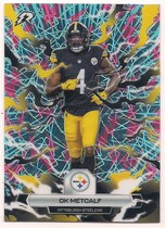 2025 Topps Resurgence Sky Blue & Pink Shock Refractor #84 Dk Metcalf