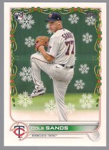 2022 Topps Holiday #HW37 Cole Sands