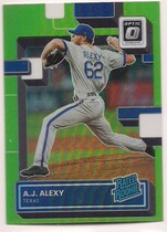 2022 Donruss Optic Lime Green #61 A.J. Alexy