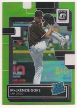 2022 Donruss Optic Lime Green #107 Mackenzie Gore