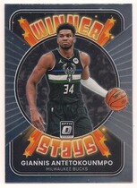 2021 Donruss Optic Winner Stays #1 Giannis Antetokounmpo