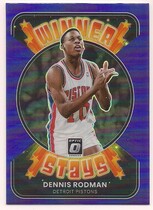 2021 Donruss Optic Winner Stays Purple #6 Dennis Rodman