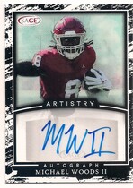 2022 SAGE Artistry Autos Black #A-MW2 Michael Woods Ii