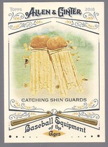 2018 Topps Allen & Ginter Baseball Equipment of the Ages #BEA-22 Catching Shin Guards