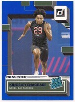 2022 Donruss Blue Press Proof #396 Kingsley Enagbare