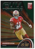 2022 Donruss Elite Full Throttle Green #17 Brandon Aiyuk