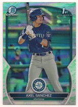 2023 Bowman Chrome Prospects Lunar Glow Refractor #BCP-73 Axel Sanchez