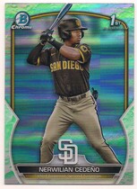 2023 Bowman Chrome Prospects Lunar Glow Refractor #BCP-81 Nerwilian Cedeno