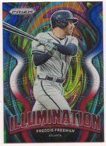 2022 Panini Prizm Illumination Red White & Blue Prizm #IL-8 Freddie Freeman