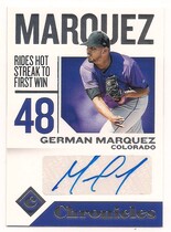 2018 Panini Chronicles Autos #19 German Marquez