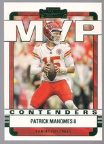 2022 Panini Contenders MVP Contenders Emerald #1 Patrick Mahomes Ii