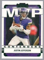 2022 Panini Contenders MVP Contenders Emerald #22 Justin Jefferson