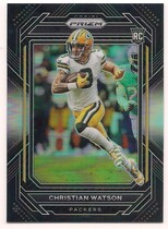 2022 Panini Chronicles Prizm Black Silver #PB-18 Christian Watson