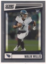 2022 Panini Chronicles Score Premium Rookies Update #SP-305 Malik Willis
