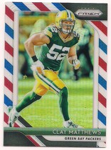 2018 Panini Prizm Prizm Red White and Blue #130 Clay Matthews
