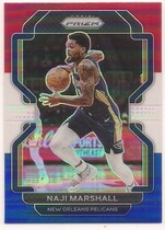 2021 Panini Prizm Red White & Blue Prizm #191 Naji Marshall