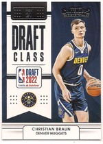 2022 Panini Contenders 2022 Draft Class Contenders #21 Christian Braun