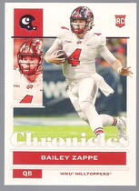 2022 Panini Chronicles Draft Picks Pink #24 Bailey Zappe