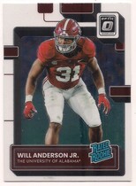 2023 Panini Chronicles Draft Picks Donruss Optic Rated Rookie #3 Will Anderson Jr.