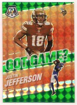 2021 Panini Mosaic Got Game Green #GG-15 Justin Jefferson
