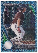 2021 Panini Prizm Draft Picks Carolina Blue Velocity Prizm #PDP73 Cameron Cauley