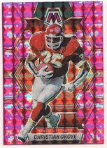 2023 Panini Mosaic Pink Camo Mosaic #115 Christian Okoye