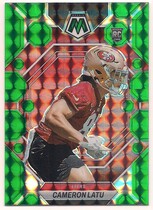 2023 Panini Mosaic Green Mosaic #295 Cameron Latu