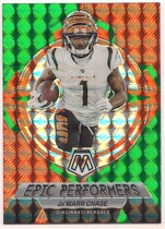 2023 Panini Mosaic Epic Performers Green Mosaic #6 Jamarr Chase