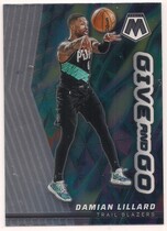 2022 Panini Mosaic Give and Go #6 Damian Lillard