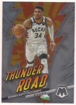 2022 Panini Mosaic Thunder Road #6 Giannis Antetokounmpo