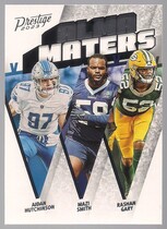 2023 Panini Prestige Alma Maters #AM-16 Aidan Hutchinson|Mazi Smith|Rashan Gary