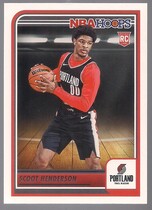 2023 Panini NBA Hoops #232 Scoot Henderson