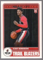 2023 Panini NBA Hoops #297 Scoot Henderson