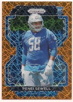 2021 Panini Prizm Prizm Orange Lazer #429 Penei Sewell