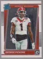 2022 Panini Chronicles Draft Picks Donruss Optic Rated Rookie #23 George Pickens