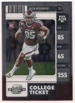 2022 Panini Chronicles Draft Picks Contenders Optic #16 Jalen Wydermyer