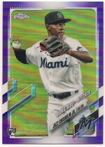 2021 Topps Chrome Update Purple Refractor #USC52 Jazz Chisholm Jr.