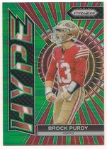 2023 Panini Prizm Hype Green Prizm #H-2 Brock Purdy