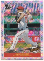 2019 Donruss Highlights Diamond #5 Max Scherzer