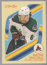 2023 Upper Deck O-Pee-Chee OPC Retro #30 Matias Maccelli