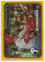 2024 Topps Yellow Foil #136 Kyle Schwarber