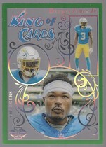 2023 Panini Illusions King of Cards Emerald #6 Derwin James Jr.