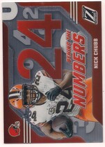 2023 Panini Zenith Behind the Numbers #23 Nick Chubb